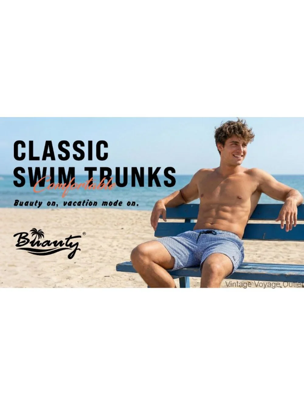 Men's 2-in-1 Swim Trunks with Compression Liner Quick Dry Board Shorts
